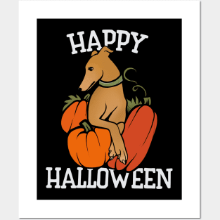 Halloween Greyhound Posters and Art